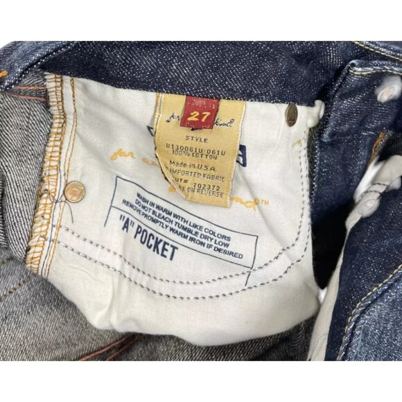7 For All Mankind A Pocket Flare USA 27 Denim Jeans 28 x 32 NEW Dead Stock VTG - Picture 11 of 15
